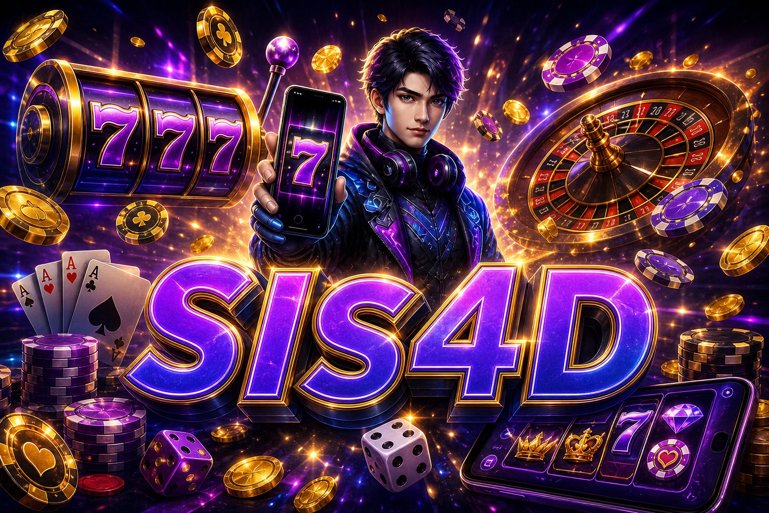 Tampilan halaman utama Crazy 777 di SIS4D dengan sorotan acara berkala dan hadiah melimpah