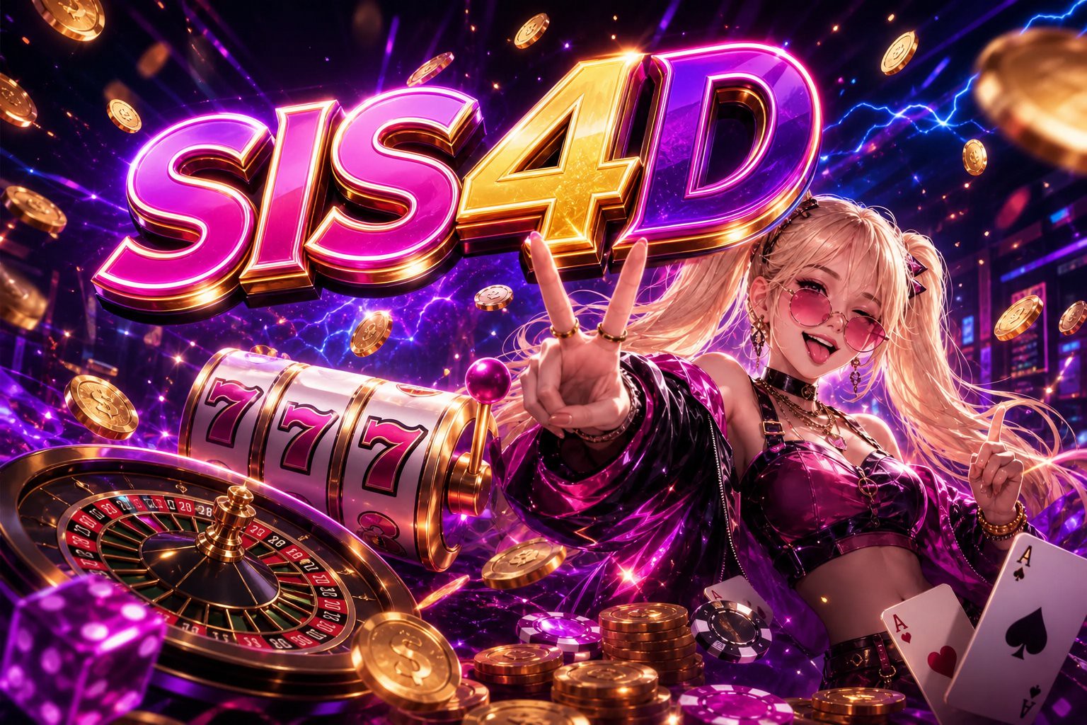 Halaman utama Crazy 777 di SIS4D menampilkan kartu acara berkala