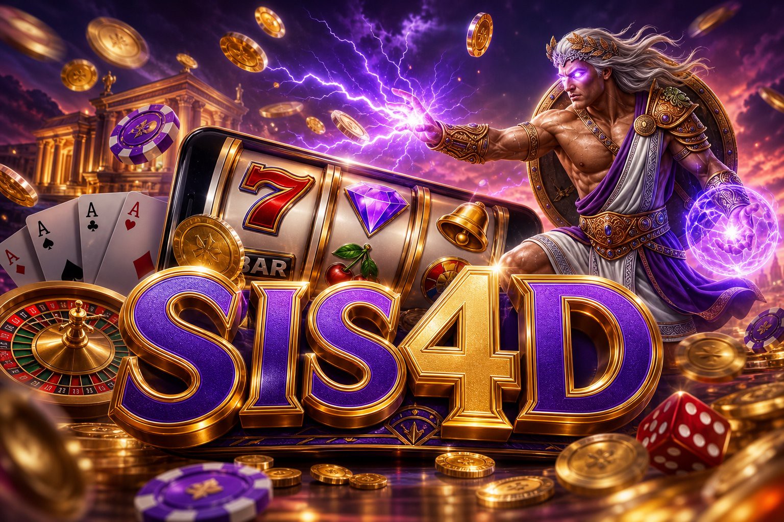 Tampilan kartu hadiah absen harian dan bonus deposit pertama SIS4D
